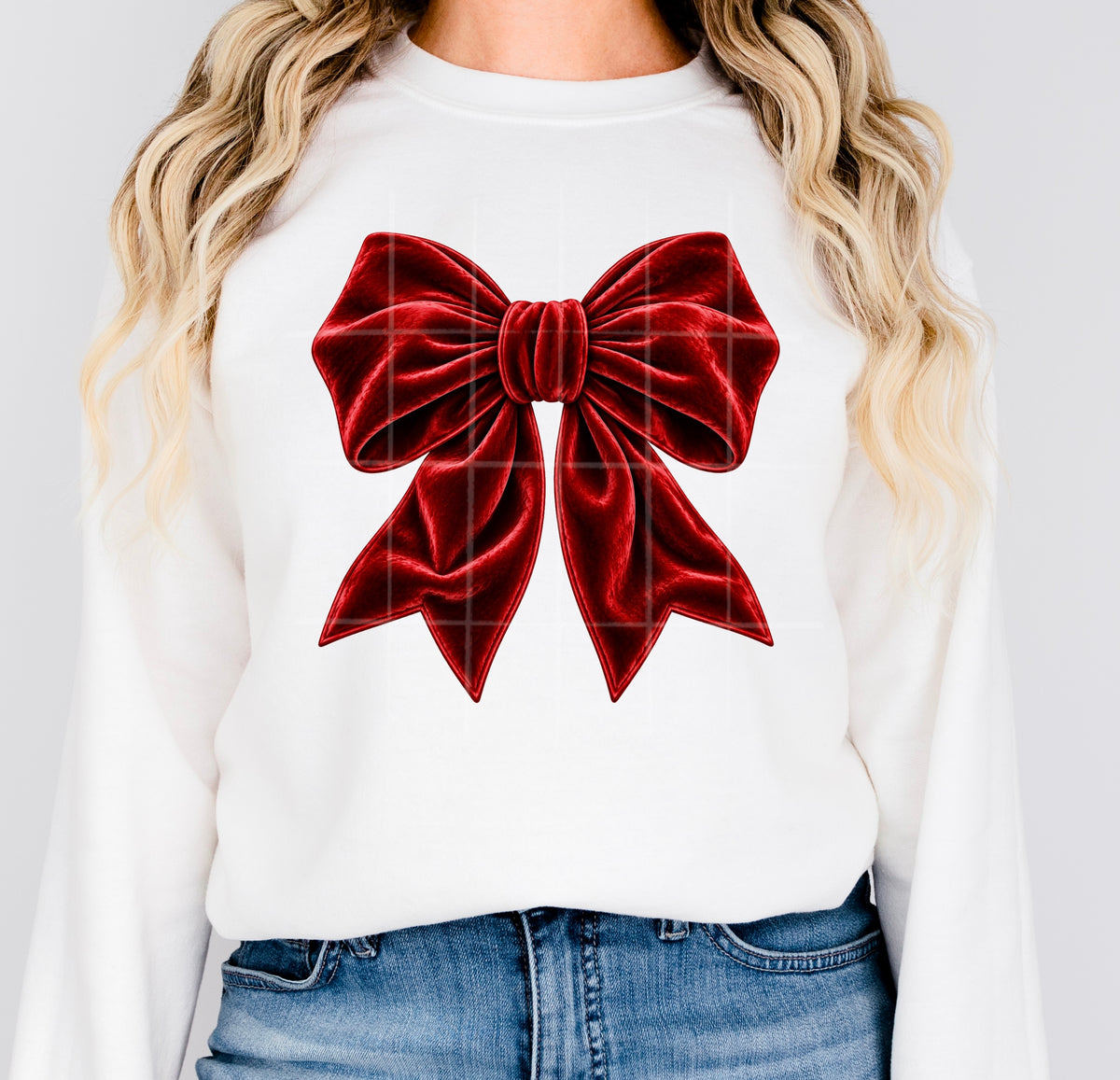 Red velvet bow