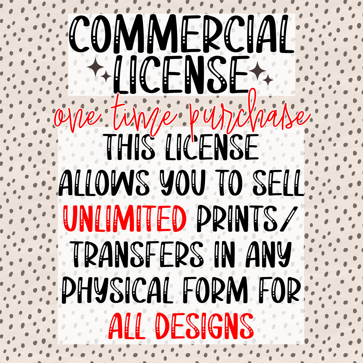 Commercial License (All Designs)