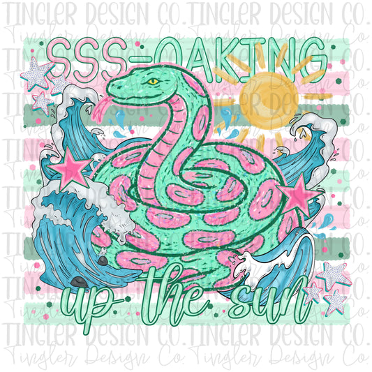 Sss-oaking up the sun
