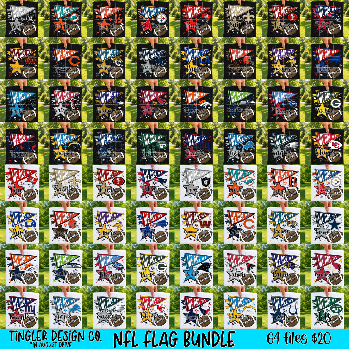 NFL FLAG BUNDLE (64 FILES)