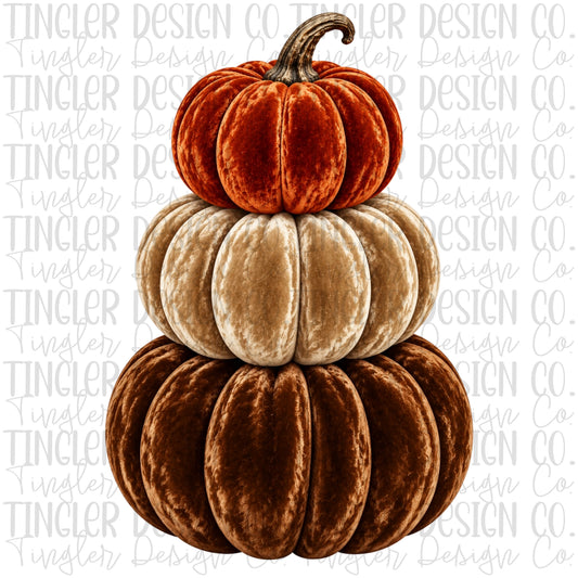 Velvet pumpkins