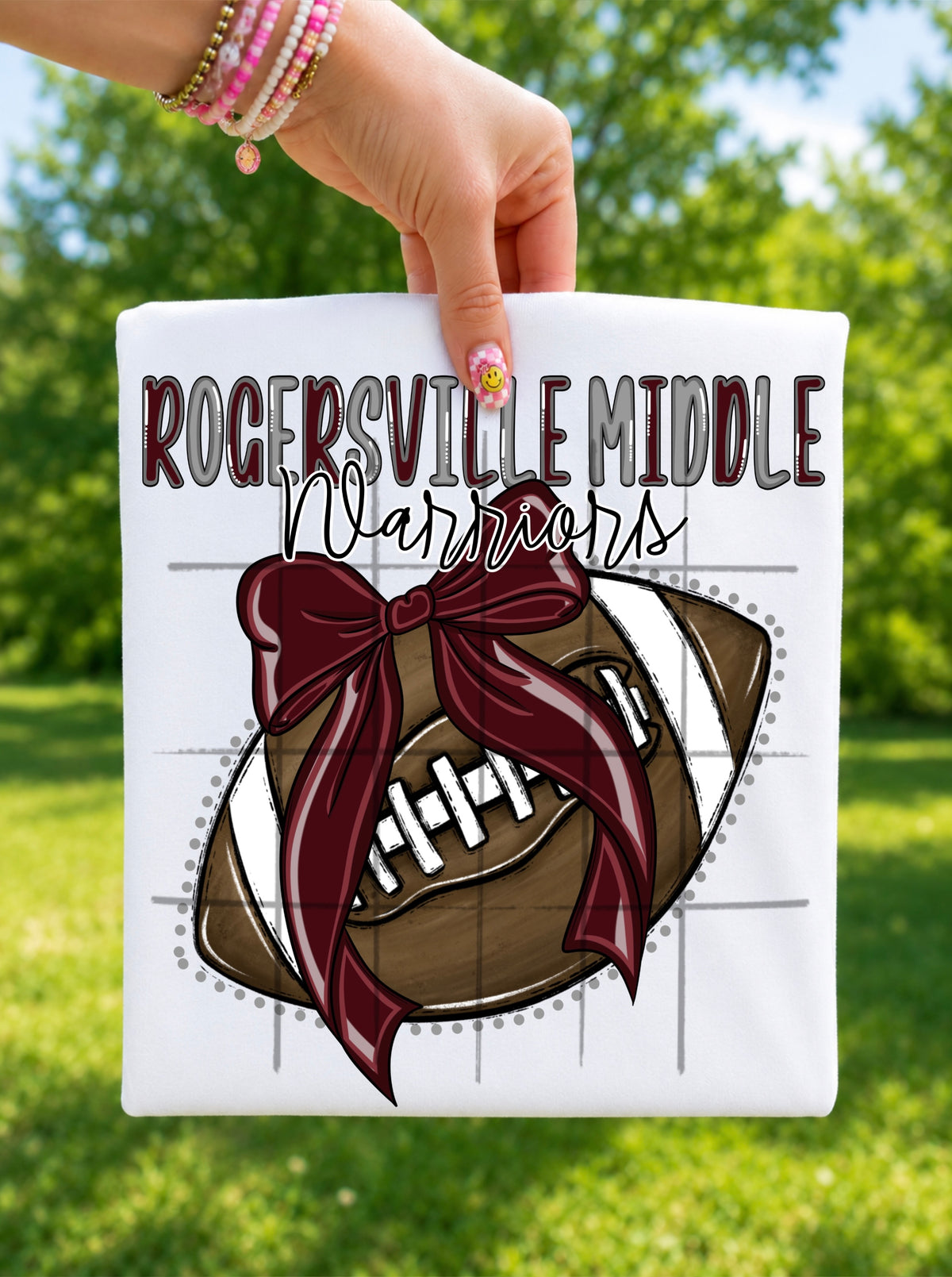 Custom Football Bows (ONE TEAM PER PURCHASE)