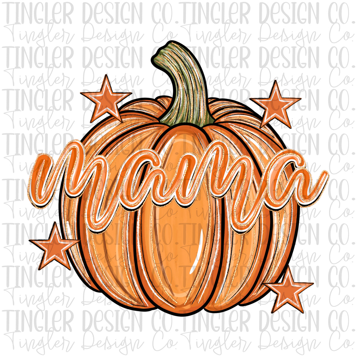 Mama pumpkins orange