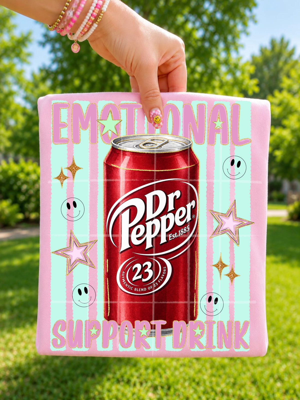 Emotional support drink Dr. Pepper