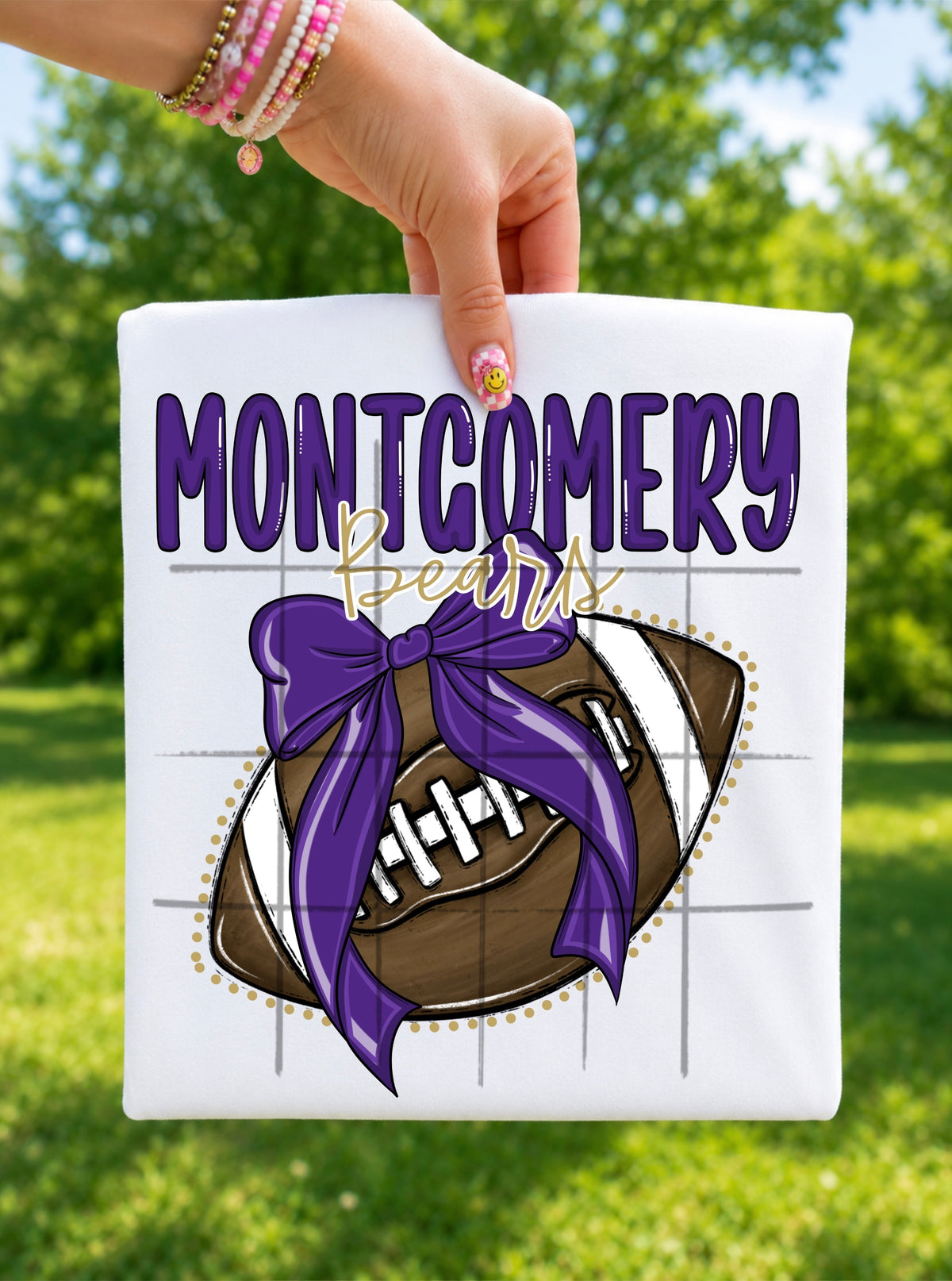 Custom Football Bows (ONE TEAM PER PURCHASE)