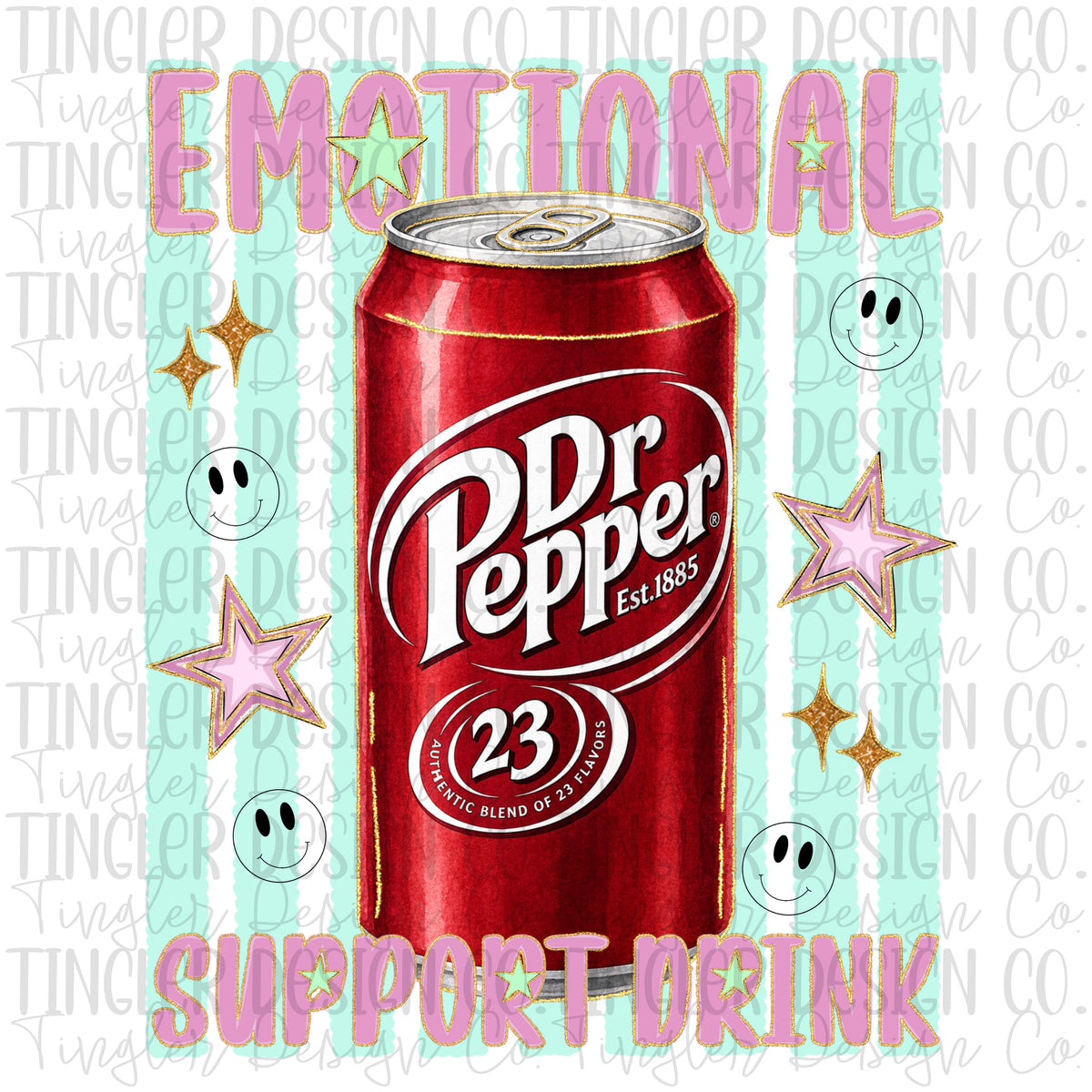 Emotional support drink Dr. Pepper