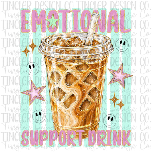 Emotional support drink iced coffee
