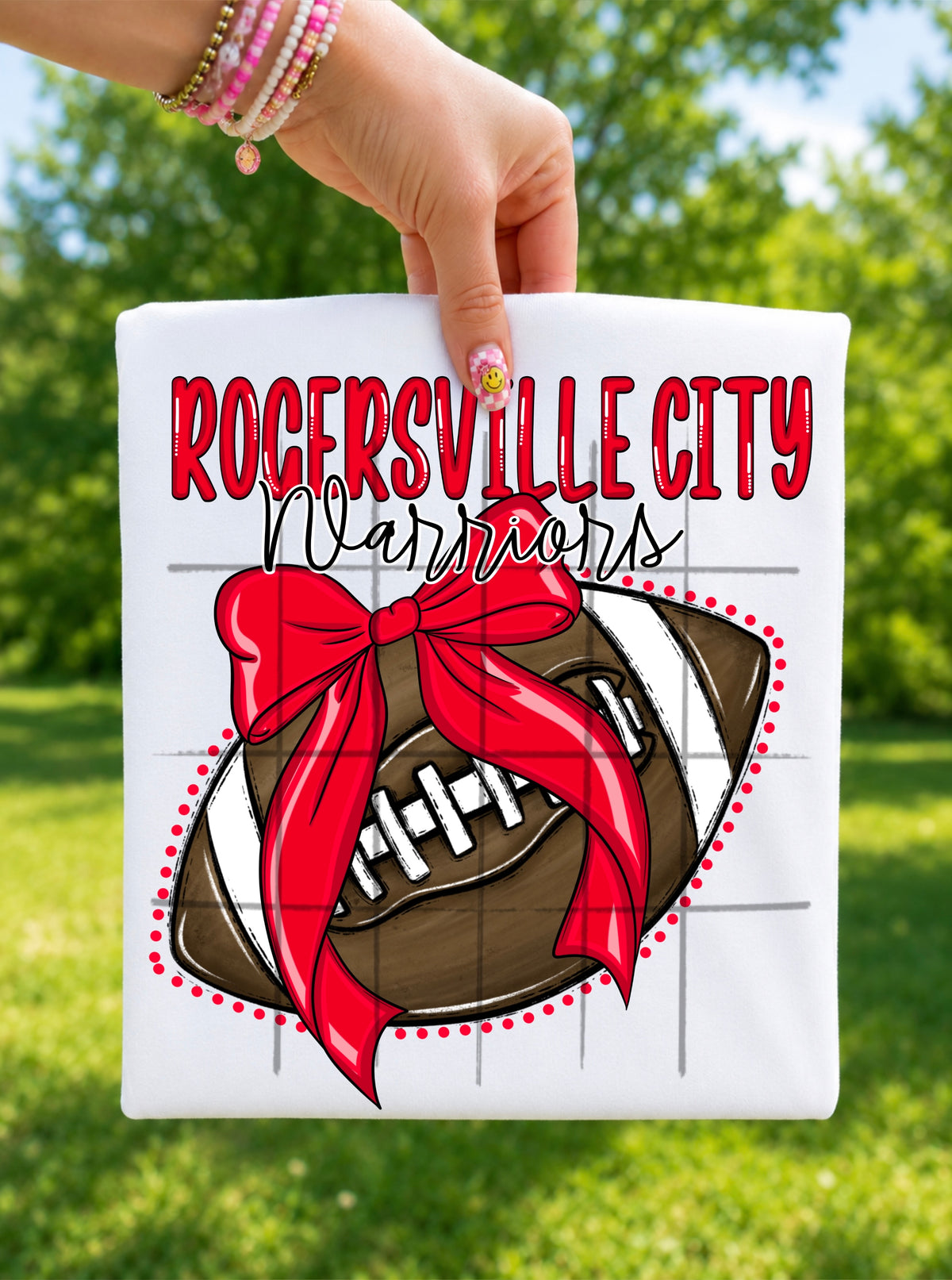Custom Football Bows (ONE TEAM PER PURCHASE)