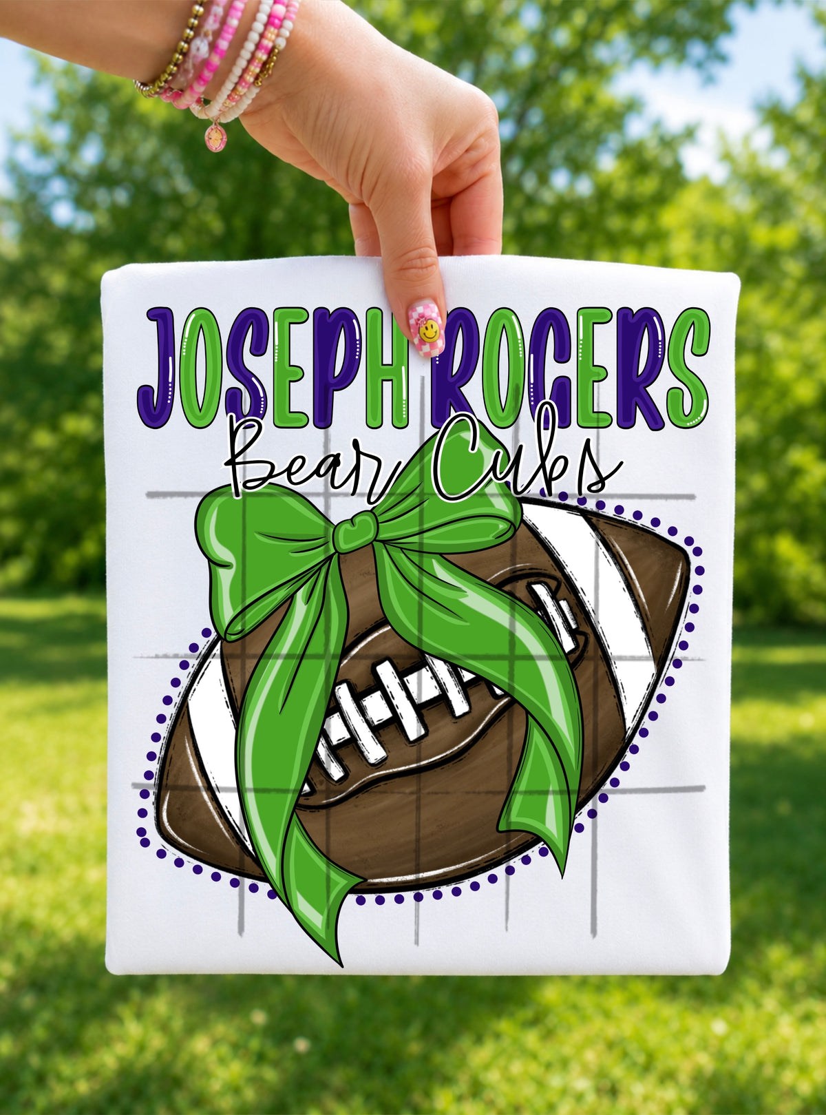 Custom Football Bows (ONE TEAM PER PURCHASE)