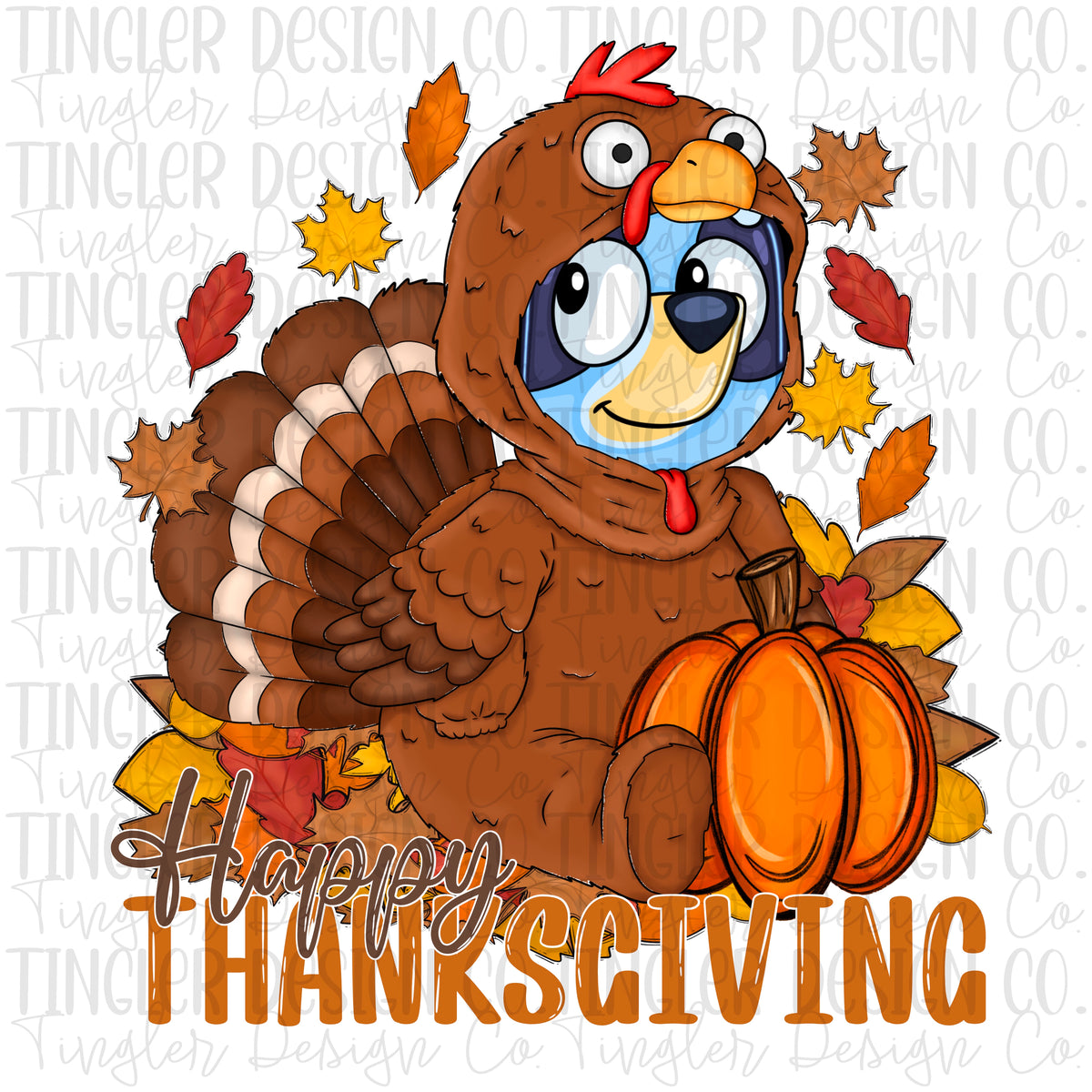 Thanksgiving- Blue dog